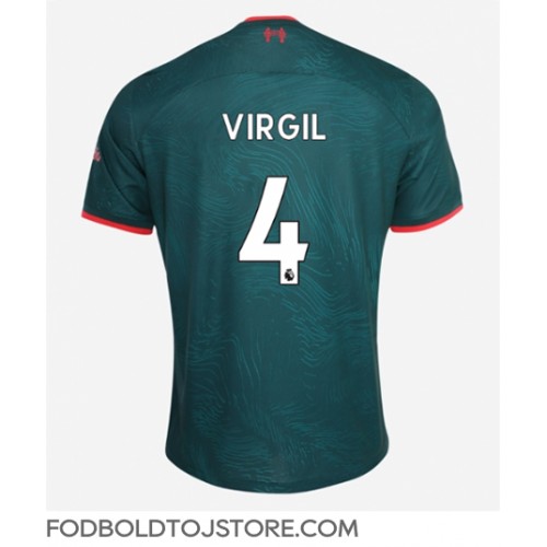 Liverpool Virgil van Dijk #4 Tredjetrøje 2022-23 Kortærmet